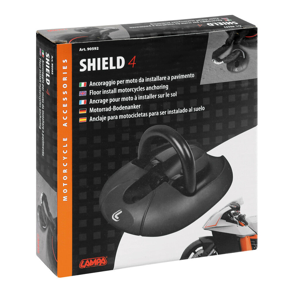 Shield 4, floor install motorcycles anchoring – Spoiler Center